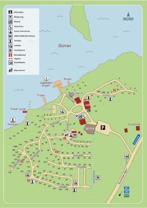 Områdeskarta - Skokloster Camping